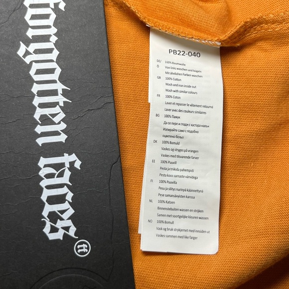 Forgotten Faces Men's Orange Graphic Short Sleeve Short T-shirt Size: XL - Picture 4 of 8